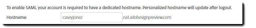 Hostname setting