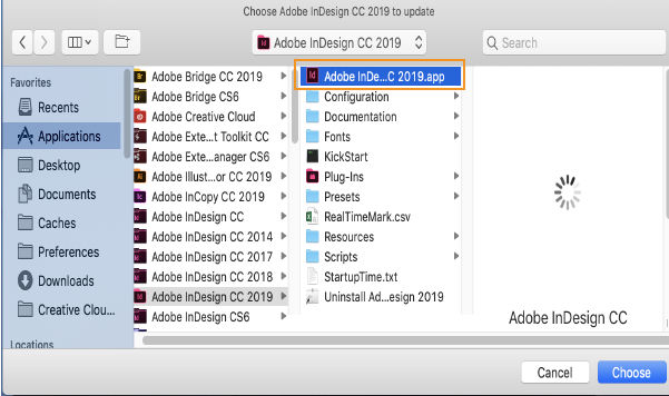 InDesign 2019 폴더