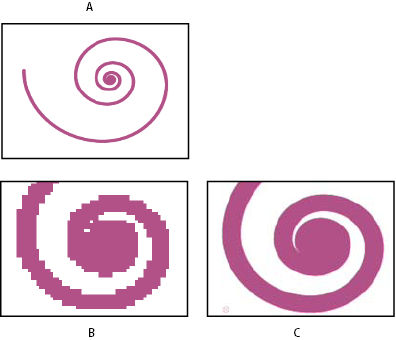 Image from imported Illustrator file with rasterized layer