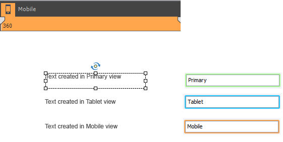 Appearance of text across all breakpoints