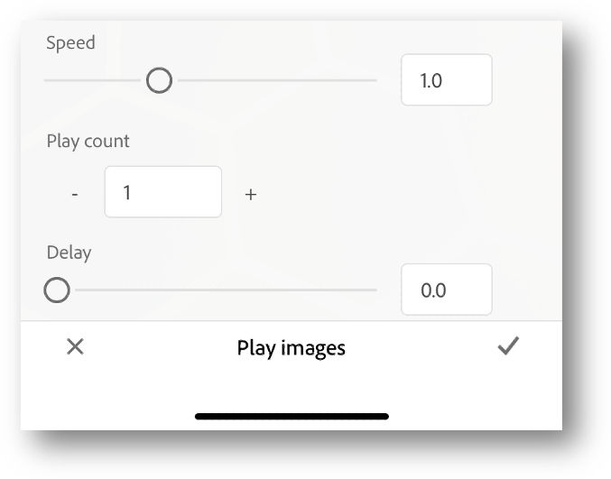 Play images menu