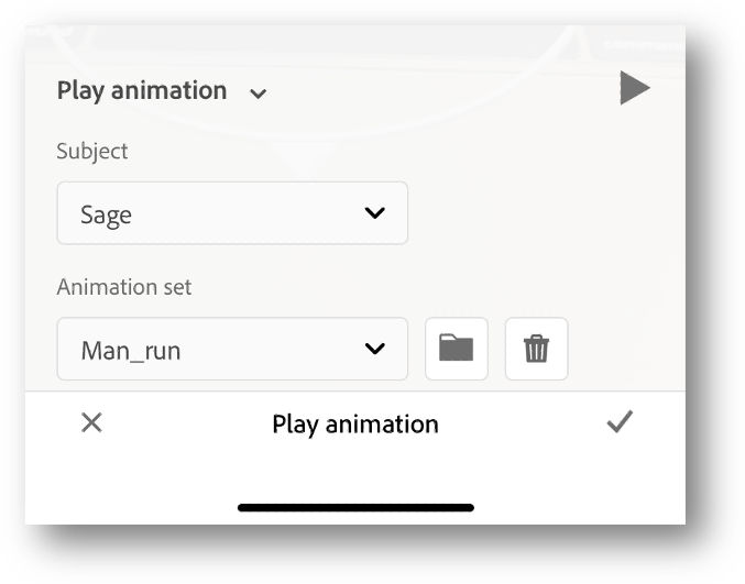 Animation import menu