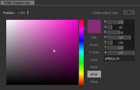 Gradient Editor - Color picker