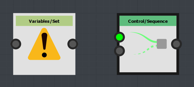 Set and Sequence nodes