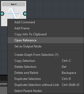 Open referenced Substance function graph