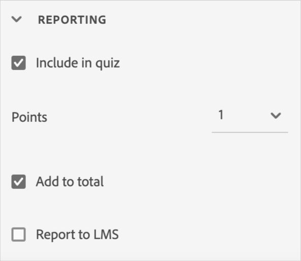 LMS reporting options