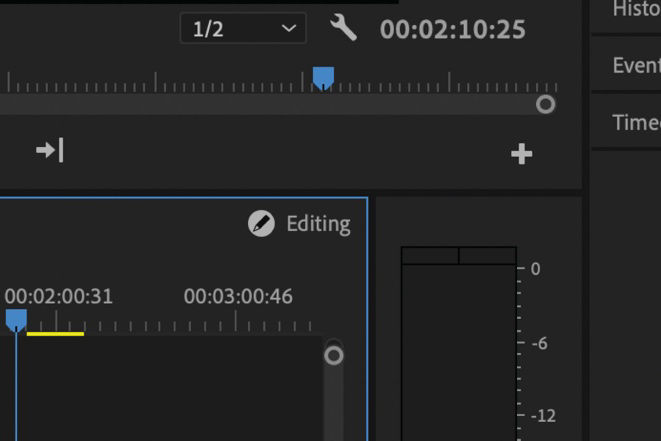 The visible editing icon locks the sequence. Collaborators now have view-only access and cannot do edit operations.