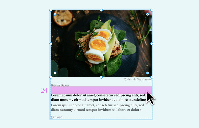 Edit spaces between objects