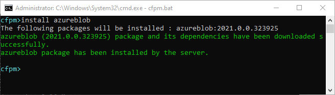 Install a package