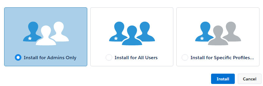 Install options