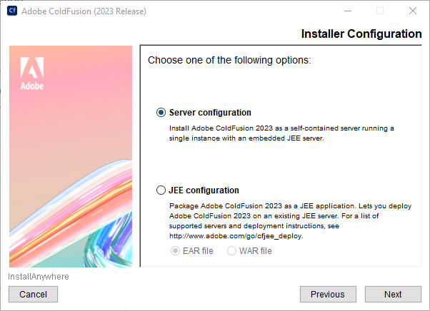 Installer configuration