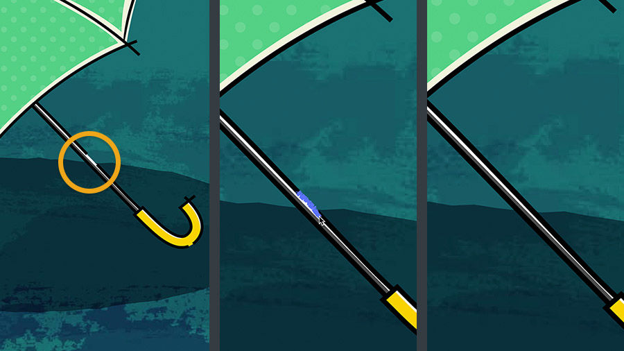 The Join tool is used to close a gap between two paths by drawing a line between them.