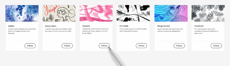 Kyle T. Webster brushes for Creative Cloud members