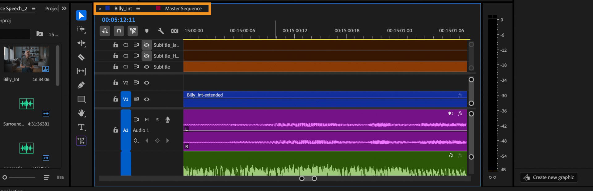 UI shows different color lables to different sequence tabs in Adobe Premiere Pro.