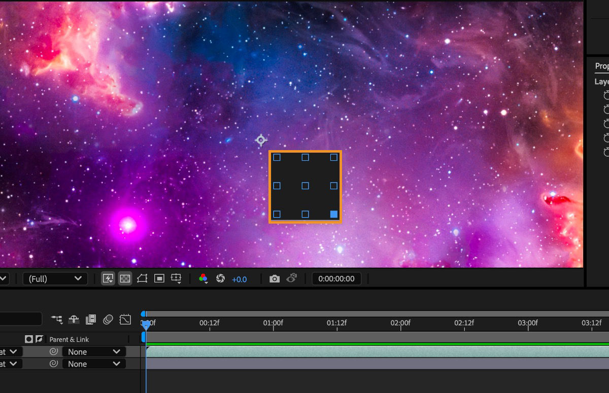 The Quick Set Anchor Dialog is launched on the screen with the options to select from nine commonly used points.