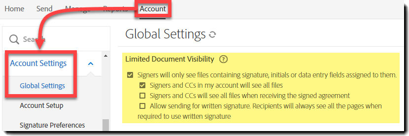 LDV settings in the UI