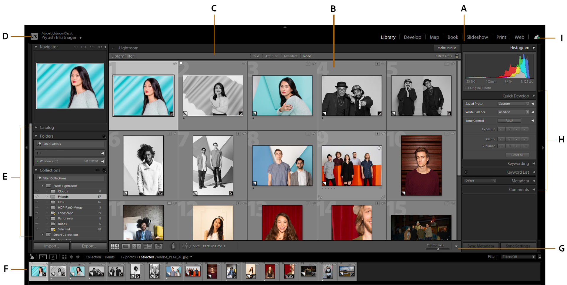 Lightroom Classic Library module