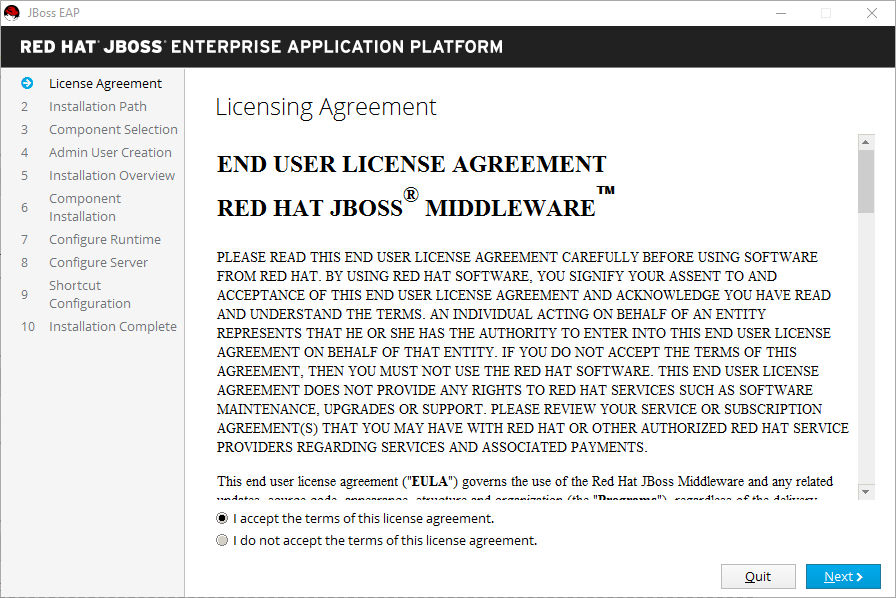 License agreement