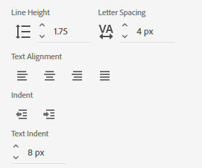 List spacing options