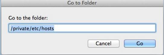 Locate hosts file macOS