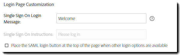 Login Page Customization