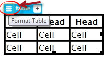 Editing tables in Live view
