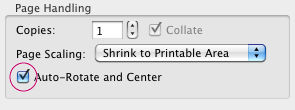 Make sure that Auto-Rotate and Center is selected