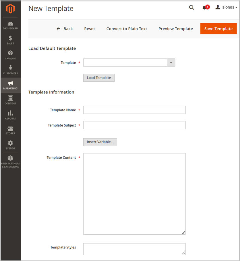 magento-blank-template