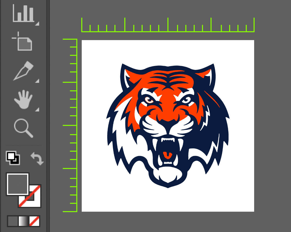 Artboard with video rulers