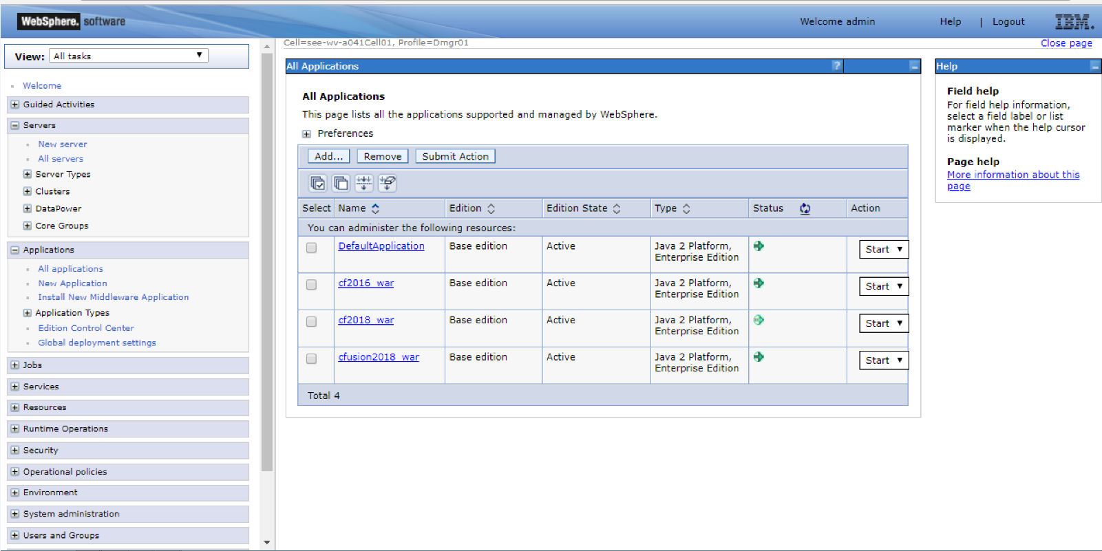 Management console