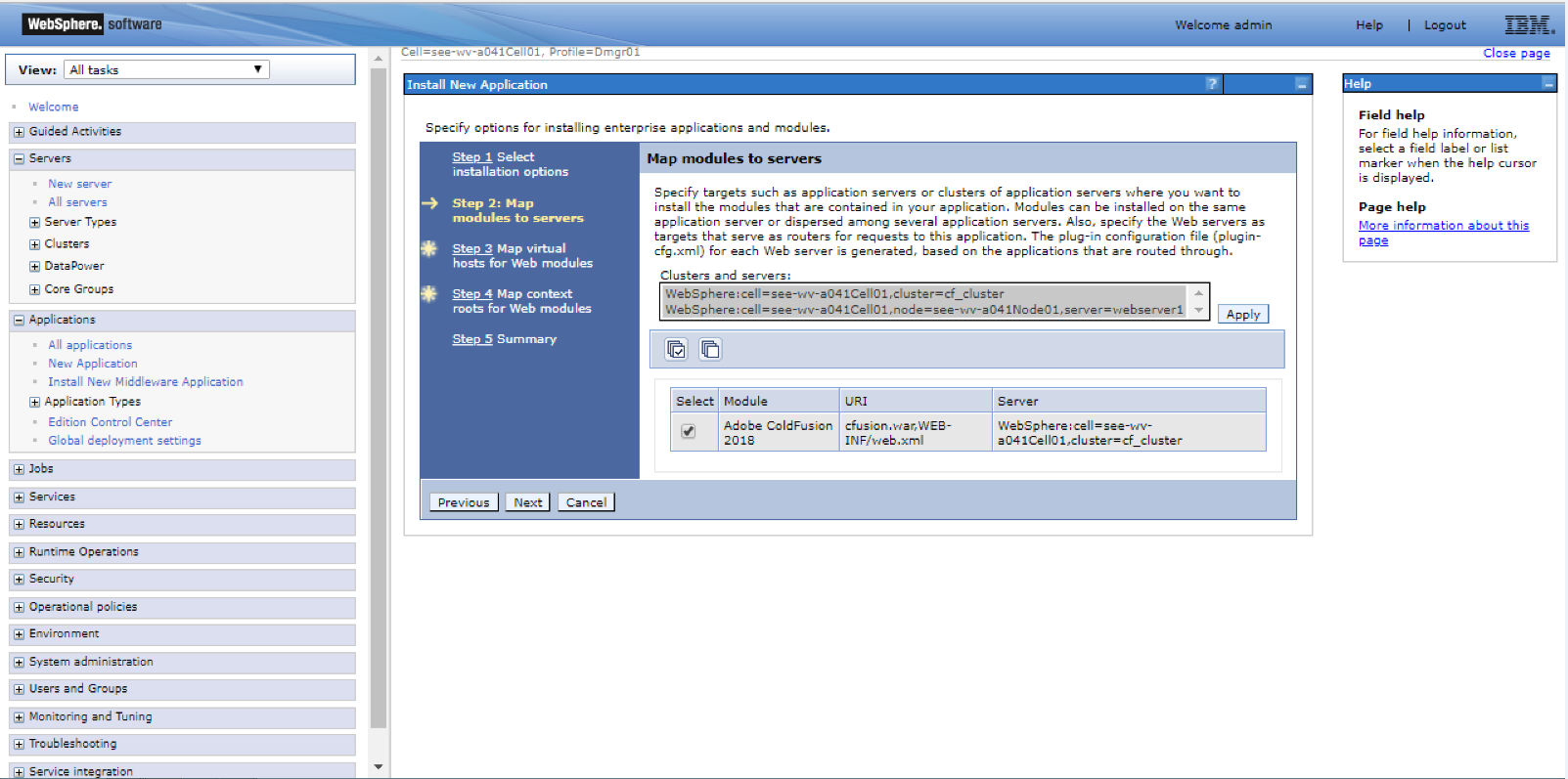 Map virtual host