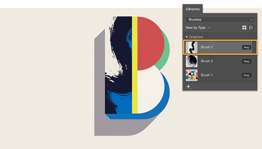 Long part of B is filled with text from another image to fill the frame selection