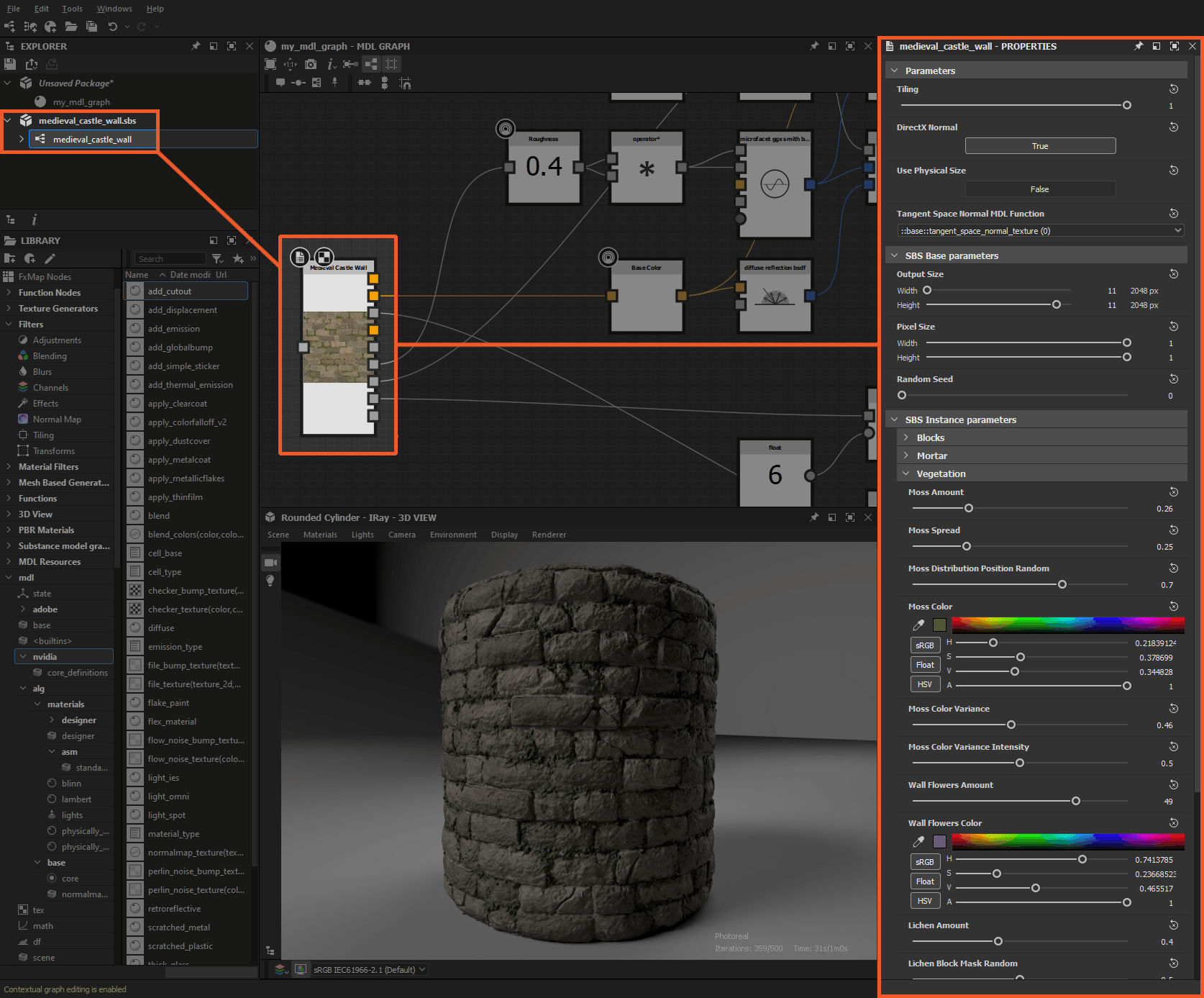 Substance graph from SBS file in MDL graph