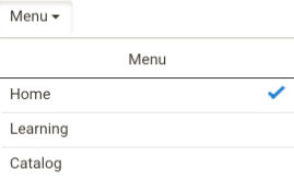 Menu drop-down