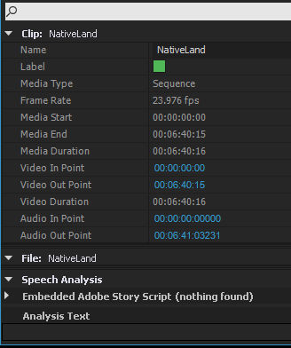 Before search, all properties appear
