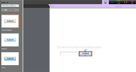 State view for a text entry box