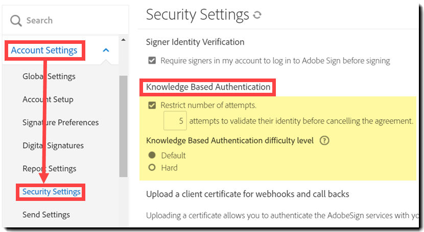 KBA security controls