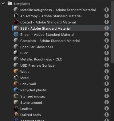 New Substance graph dialog - Directories view