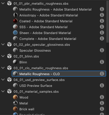 New Substance graph dialog - Packages view