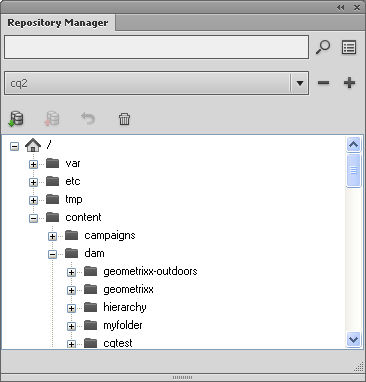 Repository Manager Window