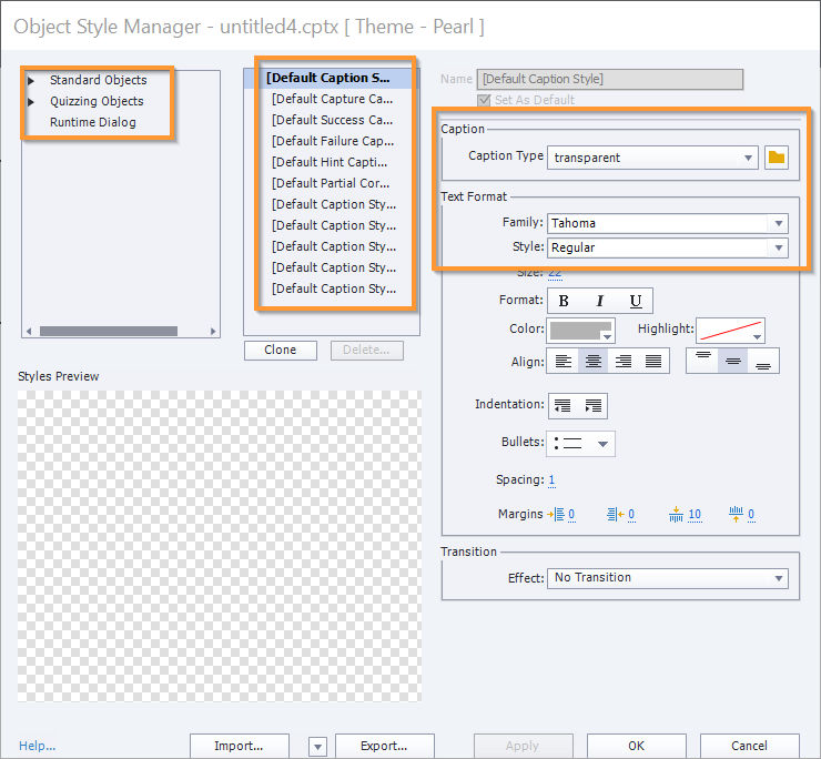 Object Style Manager