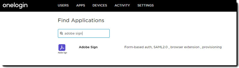 Search for Adobe Sign