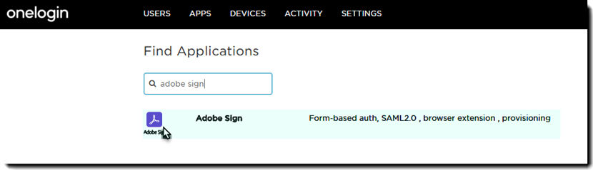 Click Adobe Sign