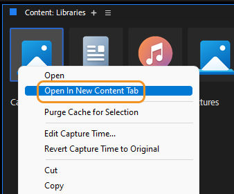 Open in new content tab