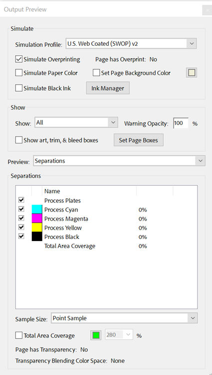 Acrobat Desktop PDF Output Preview