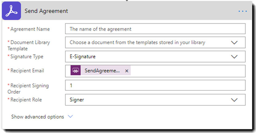 2. Create an agreement