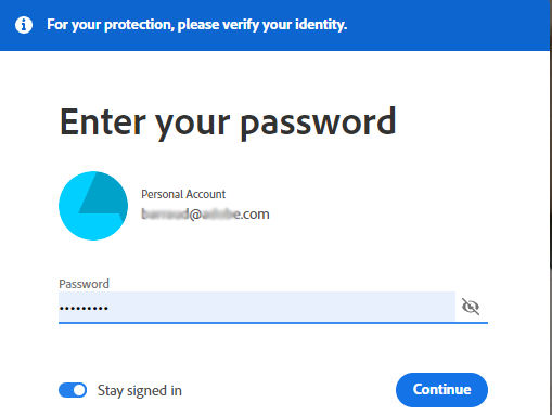 Enter password