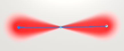 Screenshot of a path with different pressure per vertex