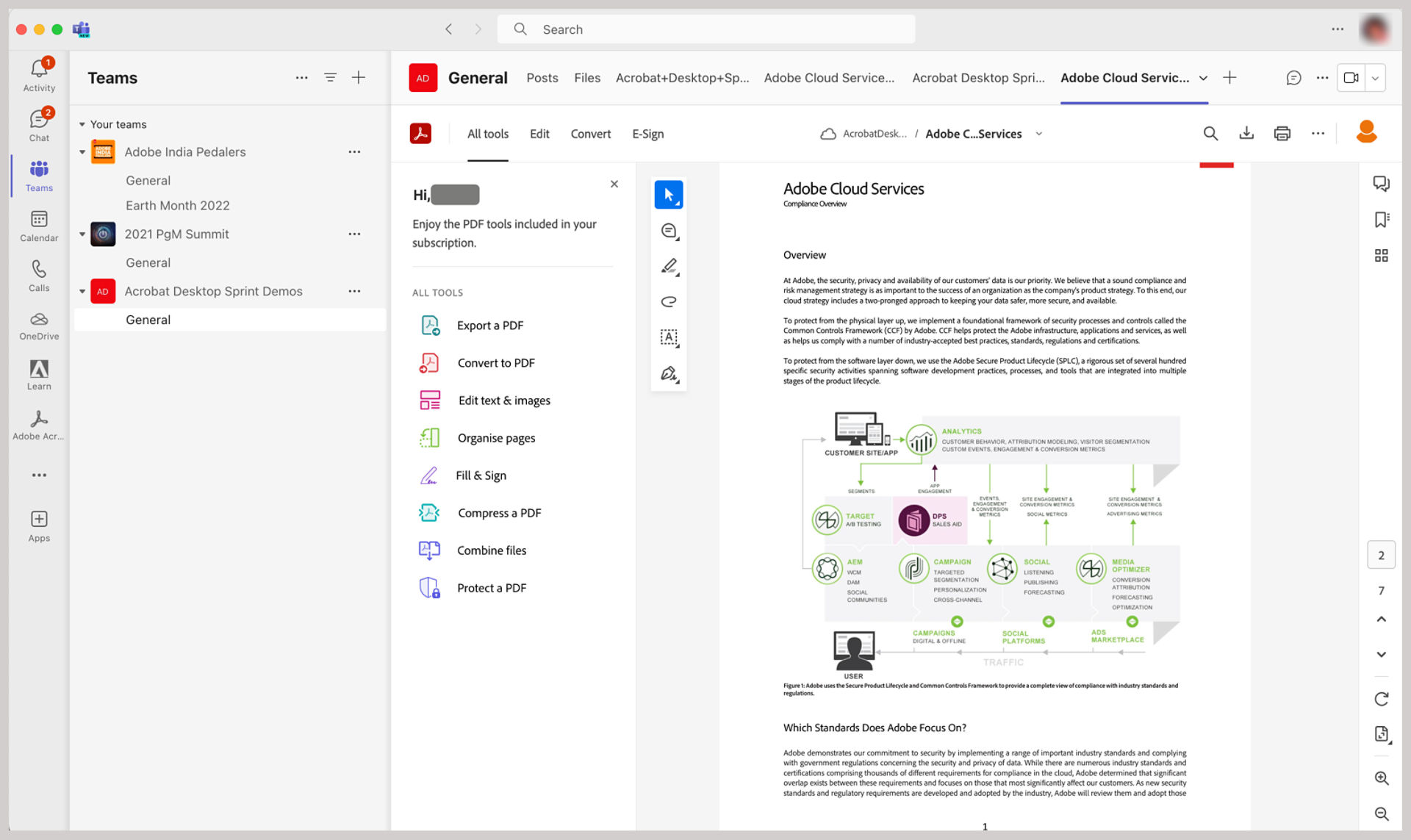 PDF shared as a tab