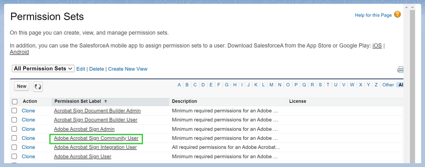 Enable permission sets  for community user.